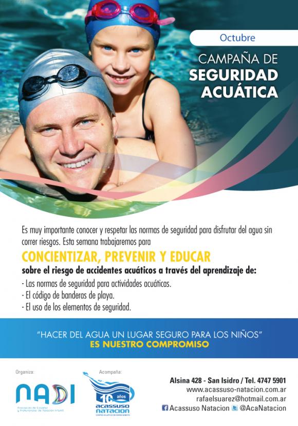 CAMPAÑA DE SEGURIDAD ACUÁTICA EN EL MES DE OCTUBRE
