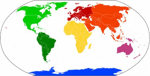 ¿Quién le asignó nombres a los continentes?