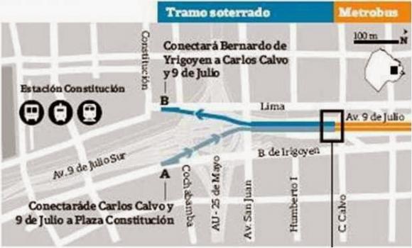 TÚNELES DEL METROBUS 9 DE JULIO
