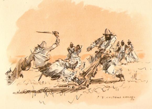 Duelos criollos, grescas y otras yerbas en los pagos de la Costa y Las Conchas