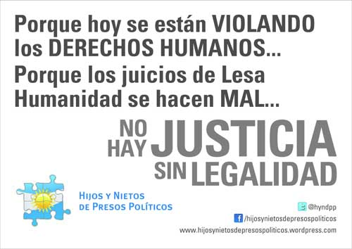 Denunciamos las violaciones a los Derechos Humanos a los que el Estado Argentino somete a nuestras familias HOY...