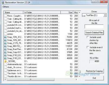 Recuperar archivos borrados