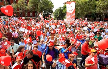 Multitudinaria marcha contra el aborto en España