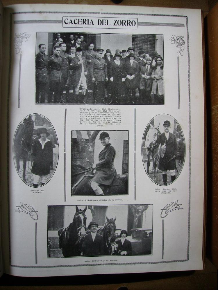 Seis cacerías del zorro del Club Alemán en San Isidro