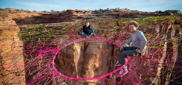 Crean la red de telaraña más grande del mundo
