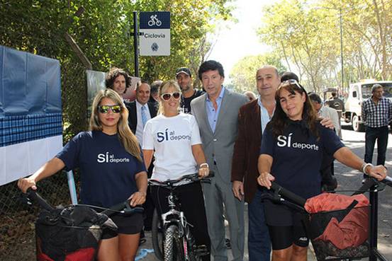 En San Isidro inauguraron el primer tramo de ciclovías