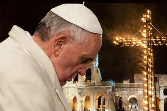 Francisco: ¨El peso de tu cruz, Señor, nos libra de todas nuestras cargas¨