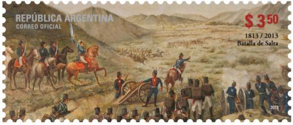 Filatelia - Emisión Conmemorativa: 200 años de la Batalla de Salta
