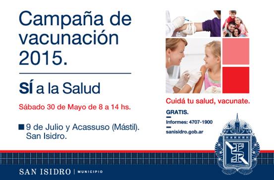 San Isidro: Continúa la campaña de vacunación antigripal 