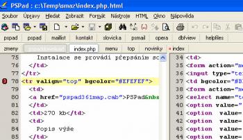 Pspad: editor gratuito