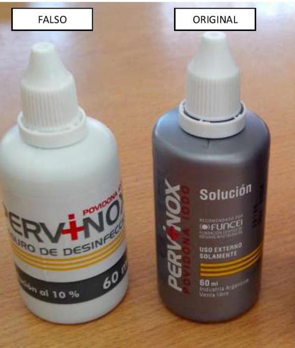 ANMAT advierte sobre unidades apócrifas de Pervinox