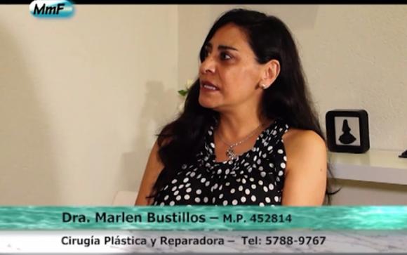 La Dra. Marlen Bustillos en el programa de TV