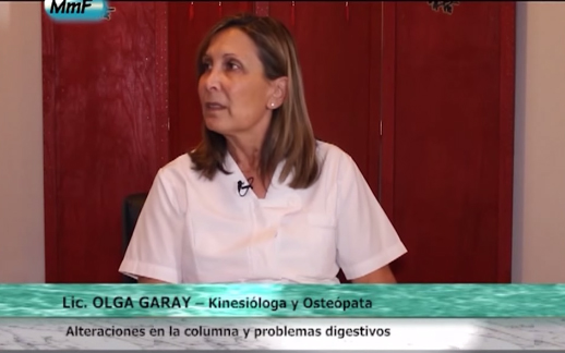 La Lic. Olga Garay en el programa de TV