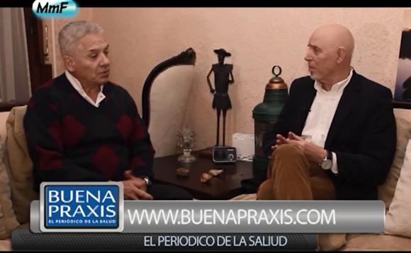 El Dr. Alberto Mauriño en el programa de TV