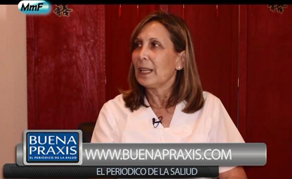 La Lic. Olga Garay en el programa de TV