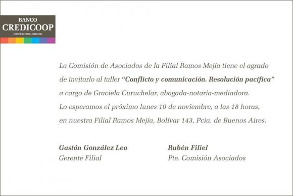CONFLICTO Y COMUNICACION -BANCO CREDICOOP-2014