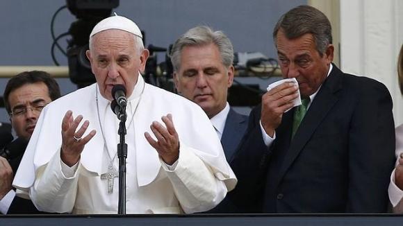 ¿El Papa deja su huella? Boehner renunció tras llorar con él