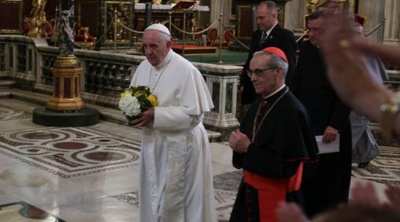 De regreso en Roma el Papa agradeció a la Virgen su visita apostólica