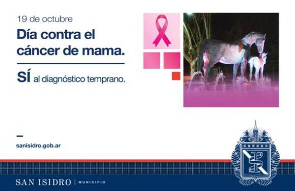 Día contra el Cáncer de Mama: San Isidro se ilumina de rosa 