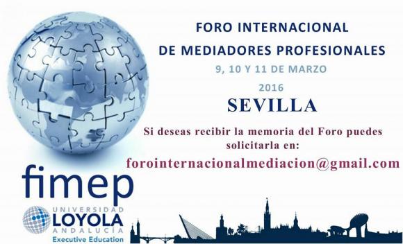 FORO INTERNACIONAL DE MEDIADORES PROFESIONALES