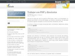 Trabajar con php y directorios