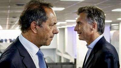 Cómo serán los cruces entre Macri y Scioli en el debate presidencial