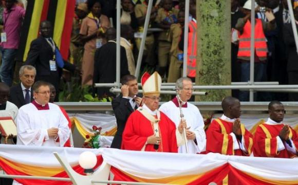Francisco celebró una misa por los mártires de Uganda