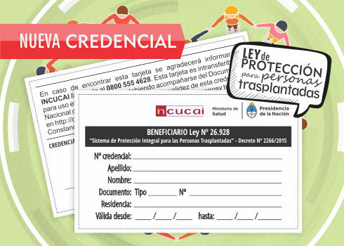 Incucai entregará credenciales a trasplantados