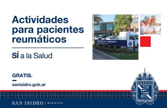 SAN ISIDRO: Actividades gratuitas para ayudar a pacientes reumáticos 