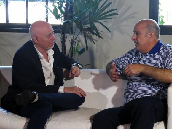 Carlos Castellano en el programa de TV