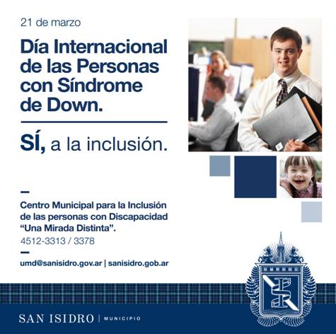 San Isidro se suma al día mundial del Síndrome de Down