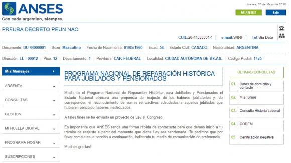 Proyecto de ley pago a jubilados