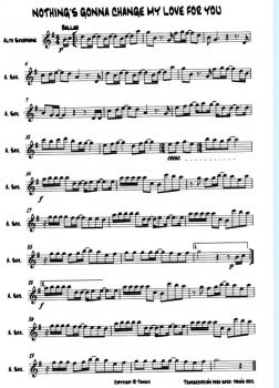 Partitura: nothing gonna change my love for you