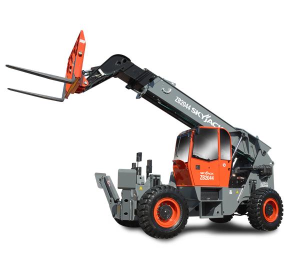 Manipulador telescópico con capacidad de 9072 kilos y elevación máxima de 8036 mm (video y pdf)