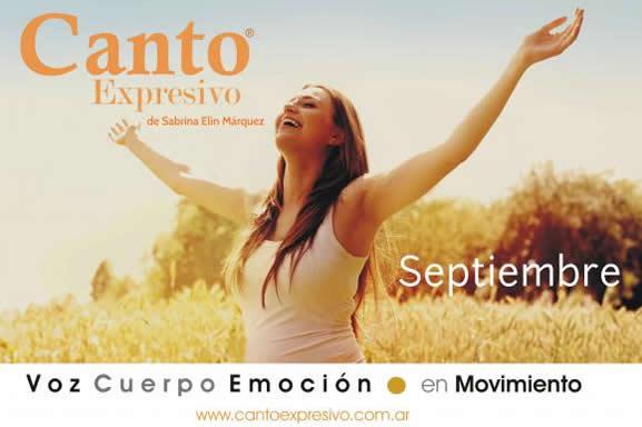 CANTO EXPRESIVO Cursos y Talleres SEPTIEMBRE