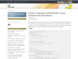 Contar caracteres introducidos en un textarea