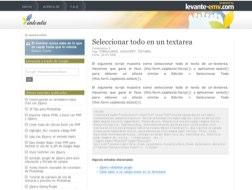 Seleccionar todo en un textarea