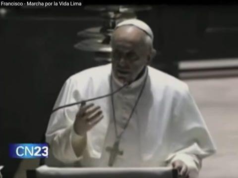 Motivación del Papa Francisco - Marcha por la Vida