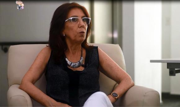 La Lic. Ana María Espósito en el programa de TV