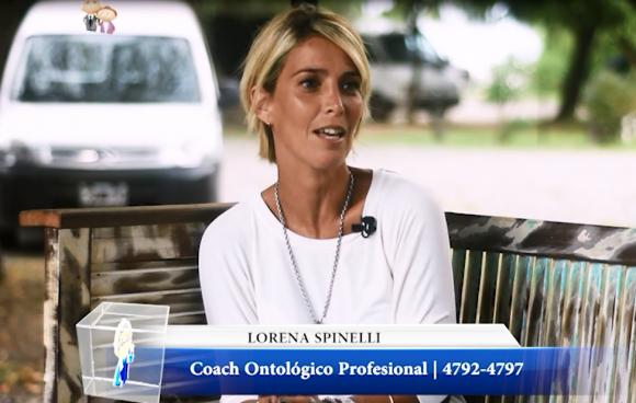 Lorena Spinelli en el programa de TV