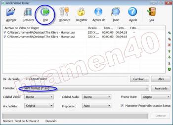 Allok video joiner - convertir videos a multiples formatos y tambien unir y dividir videos