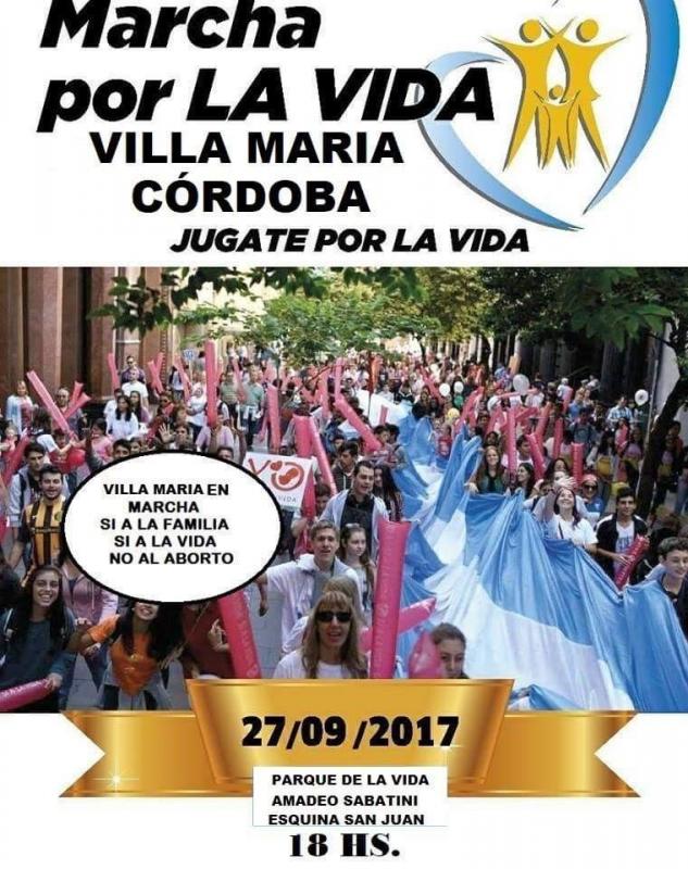 ¡¡¡Marcha x la Vida en VILLA MARÍA!!!