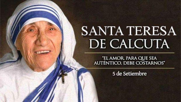 Santa Teresa de Calcuta: 5 de Septiembre