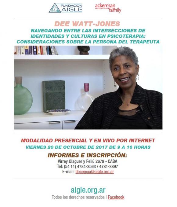 CONFERENCIA “NAVEGANDO ENTRE LAS INTERSECCIONES DE IDENTIDADES Y CULTURAS EN PSICOTERAPIA: CONSIDERACIONES SOBRE LA PERSONA DEL TERAPEUTA”