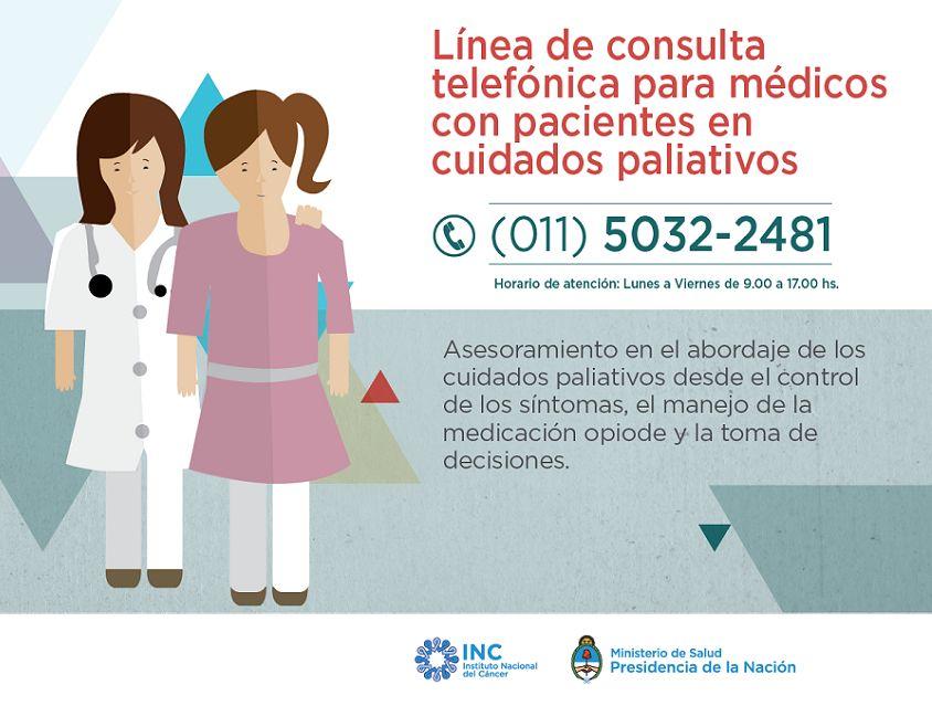 Se lanzó la primera línea telefónica de atención profesional en cuidados paliativos