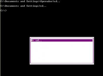 Dos: navegar por el historial de comandos utilizando el teclado
