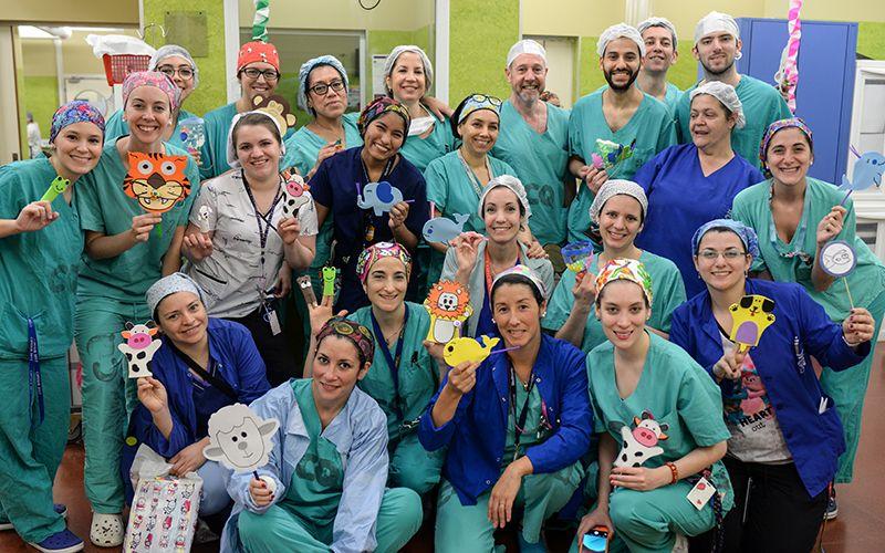 En el Garrahan se desempeñan 120 profesionales instrumentadores en las 12 mil cirugías anuales