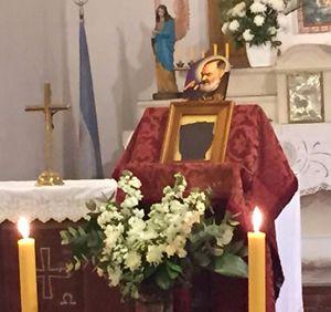 Nos visito LA RELIQUIA DEL PADRE PÍO (Dom. 25)