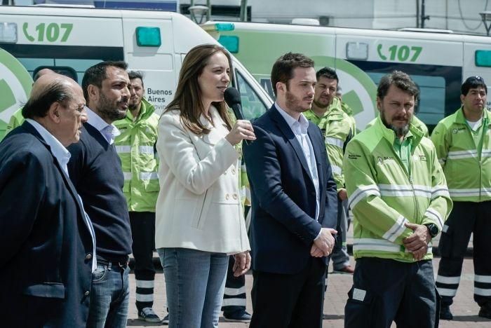 Vidal anunció que ya son 10 millones los bonaerenses que cuentan con la atención del SAME