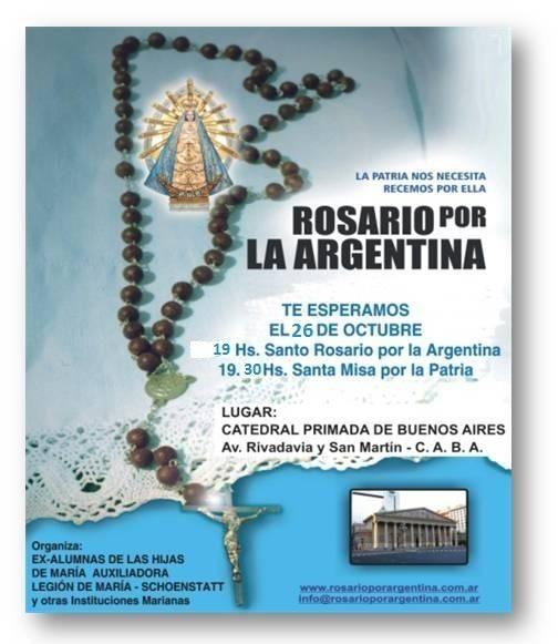 Viernes 26 de Octubre: Rosario por la Argentina en todo el país